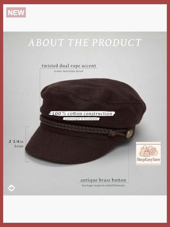 Classic Newsboy Cap Cotton Baker Boy Hat Retro Vintage Style Adjustable Fit main image 4
